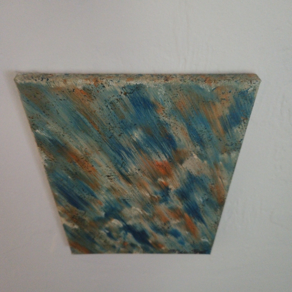 "Flow" original art hand painted abstract acrylic canvas painting wall decor - Picture 5 of 7